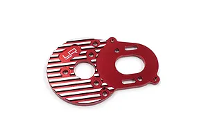 Yeah Racing Aluminium Multi-Angle Motor Plate with Fan - Red image 130713