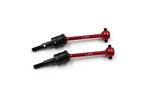 Yeah Racing Aluminium and G45 Steel CVD Driveshafts 2Pcs - Red