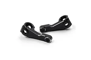 Yeah Racing Aluminium Front Steering Hubs 2Pcs - Black
