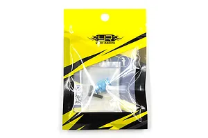 Yeah Racing blue aluminium twist nuts in original yellow and black retail packaging.