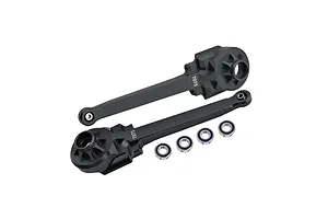 GPM Aluminium Rear Suspension Arms 2Pcs w/ Larger Inner Bearings - Black image 130772