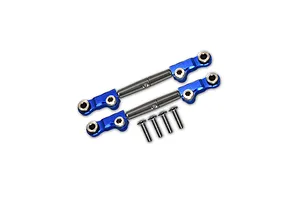GPM Blue Aluminium & Stainless Steel Rear Upper Arm Tie Rod 2Pcs image 130870