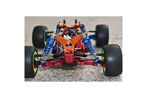 GPM Blue Aluminium Losi Mini T &amp;amp; Mini B 2.0 60mm Rear Shocks 2Pcs w/ Hardware image 130879