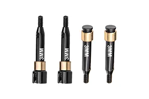 GPM Silver Aluminium +3mm Brake Disc Wheel Hexes 2Pcs w/ Pins image 130896