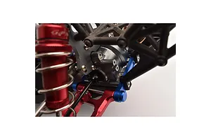 GPM Red Aluminium Rear Differential Housing Set w/ Larger Inner Bearings image 3