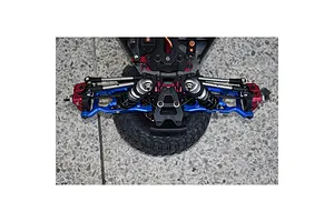 GPM Blue Aluminium Front Lower Suspension Arms 2Pcs w/ Hardware image 3