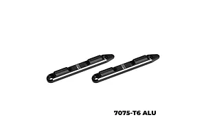 GPM 1/8 Aluminium Roof Rail Set 2Pcs - Black