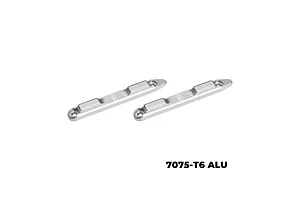 GPM 1/8 Aluminium Roof Rail Set 2Pcs - Silver