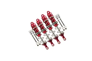 GPM Red Aluminium Front & Rear Adjustable Shocks Set image 131014