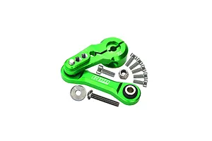 GPM Green Aluminium 25T Servo Horn & Tie Rod Set image 131017