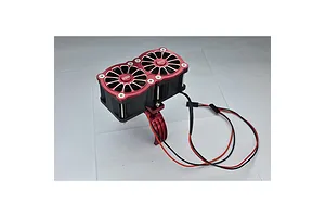 GPM Blue Aluminium Adjustable Motor Heatsink w/ Dual Cooling Fans image 131044
