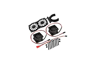 GPM Black Aluminium Adjustable Motor Heatsink w/ Dual Cooling Fans image 131046