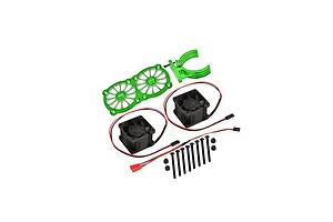 GPM Green Aluminium Adjustable Motor Heatsink w/ Dual Cooling Fans image 131051