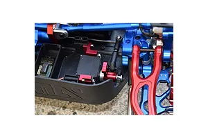 GPM Blue Aluminium Servo Mount w/ Servo Saver &amp;amp; 25T Servo Horn image 6
