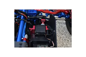 GPM Blue Aluminium Servo Mount w/ Servo Saver &amp;amp; 25T Servo Horn image 7