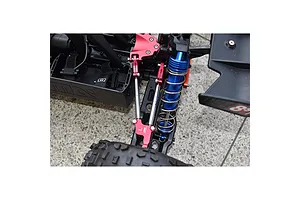 GPM Red Aluminium 1/5 Kraton 8S Rear Tie Rods w/ Stabiliser image 131074