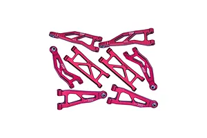 GPM Red Aluminium Front & Rear Suspension Arms Set image 131136