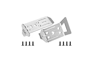 GPM 1/14 Stainless Steel Front and Rear Skid Plate 2Pcs image 131156