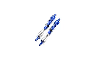 GPM Blue Aluminium 130mm Front Adjustable Double Spring Shocks 2Pcs image 131249