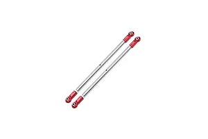 GPM Red Stainless Steel Adjustable Rear Tie Rods 2Pcs image 131263