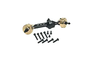 GPM SCX10 Pro Black Aluminium & Brass Front Differential/Axle Housing image 131320