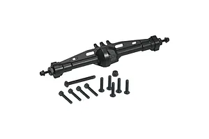 GPM SCX10 Pro Black Aluminium Rear Straight Differential/Axle Housing image 131322