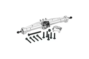 GPM SCX10 Pro Silver Aluminium Rear Straight Differential/Axle Housing image 131325