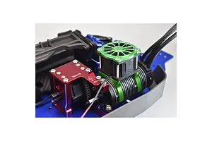 GPM Green Aluminium Motor Heat Sink Set w/ Cooling Fan for SLE038A image 131352