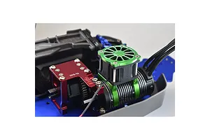 GPM Green Aluminium Motor Heat Sink Set w/ Cooling Fan for SLE038A image 131353