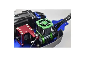 GPM Green Aluminium Motor Heat Sink Set w/ Cooling Fan for SLE038A image 131354