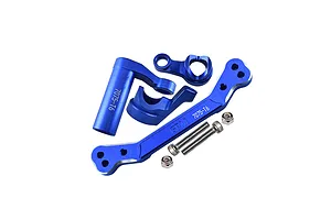 GPM Blue Aluminium Steering Assembly Set w/ Servo Saver image 131365