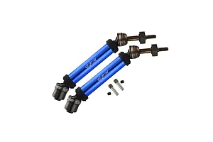 GPM Blue Steel Traxxas Rustler 4x4 Rear Universal Drive Shafts 2Pcs w/ 12mm Hexes image 131367