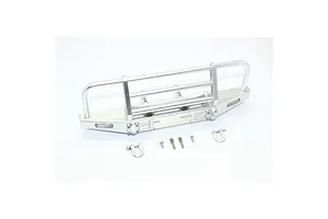 GPM Silver Aluminium Front Brush Guard Bumper w/ D-Rings image 131420