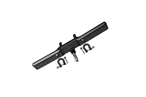 GPM Black Aluminium TRX-4 Bronco Rear Bumper w/ D-Ring & Drop Hitch image 131421