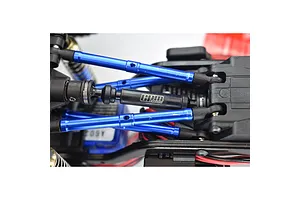 GPM Black Carbon Steel Front &amp;amp; Rear Driveshafts 2Pcs image 131436