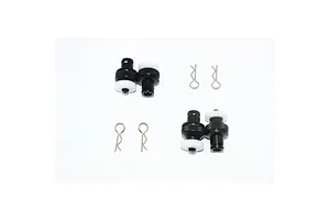 GPM Racing Black Aluminium Magnetic Body Mount Kit image 131461