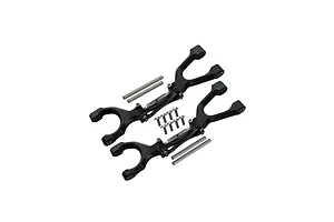 GPM Blue Aluminium X-Maxx Front or Rear Upper Suspension Arm Pair w/ Suspension Pin image 131478
