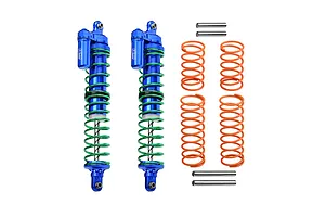 GPM X-Maxx Blue Aluminium Shocks Assembled w/ Springs 2Pc image 131480