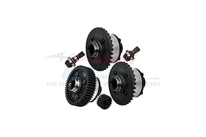 GPM Carbon Steel Front, Rear and Centre Differentials with 20T Pinion and Input Gears - Silver image 131481