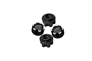 GPM Aluminium 17mm Serrated Wheel Nuts 4Pcs - Black image 131538