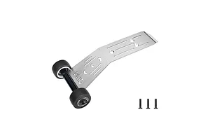 GPM Stainless Steel Wheelie Bar - Black