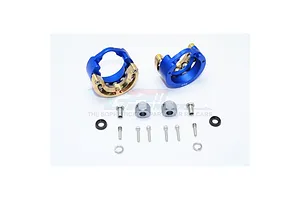 GPM Black TRX-4 Brass Weighted Axle Pendulum Knuckles & +9mm Hex Adapter 2Pcs image 131624