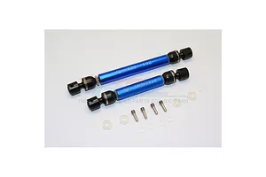 GPM Blue Steel & Aluminium TRX-4 Centre Front & Rear Drive Shaft Set 2Pc image 131629