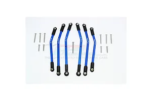 GPM Blue Aluminium TRX-4 Complete Turnbuckle Set 7Pcs Set image 131632