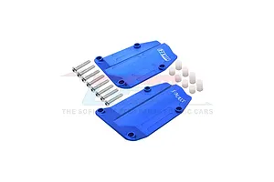 GPM Blue Aluminium X-Maxx Centre Skid Plate 2Pcs image 131664
