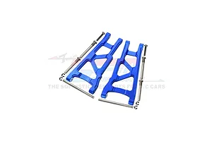GPM Blue Aluminium Traxxas Slash 4x4 Front or Rear Lower Suspension Arms w/ Pins image 131673