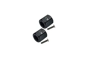 GPM Aluminium Rear Wheel Hex Adapters - Black