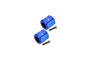 GPM Aluminium Rear Wheel Hex Adapters - Blue