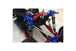 GPM Aluminium Shock Cap with Piggyback Reservoirs 2Pcs - Grey Silver image 131735