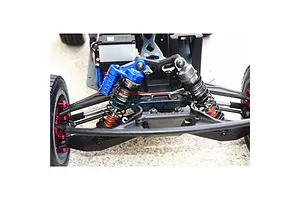 GPM Aluminium Shock Cap with Piggyback Reservoirs 2Pcs - Blue image 131737